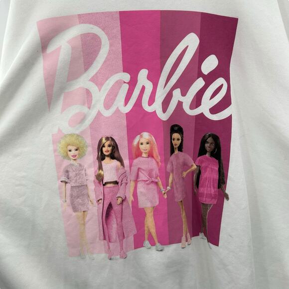 NEW Macy's Barbie Sweatshirt Plus Size 2X Love Tribe Graphic Crewneck Pullover - Picture 3 of 9